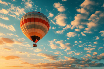 hot air balloon in the sky