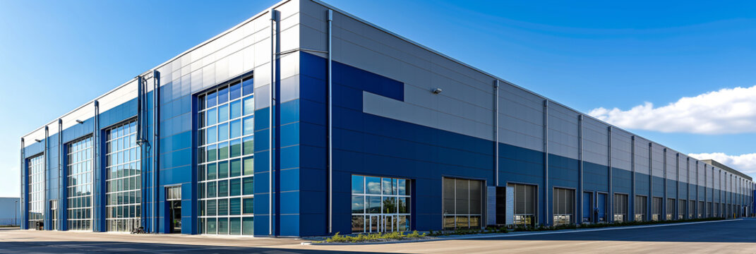 Large warehouse for rent Outside of the building.