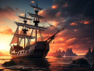 Obraz premium Generous Gradient columbus day celebration illustration