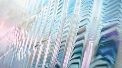 abstract background with reeded glass effect 3d render