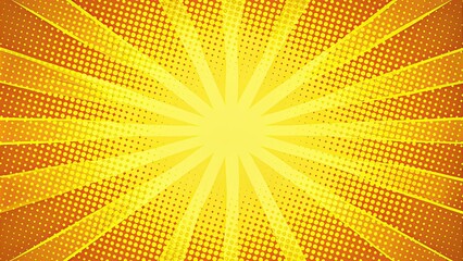 Retro comic background with yellow gradient halftone pop art style, retro, comic, yellow