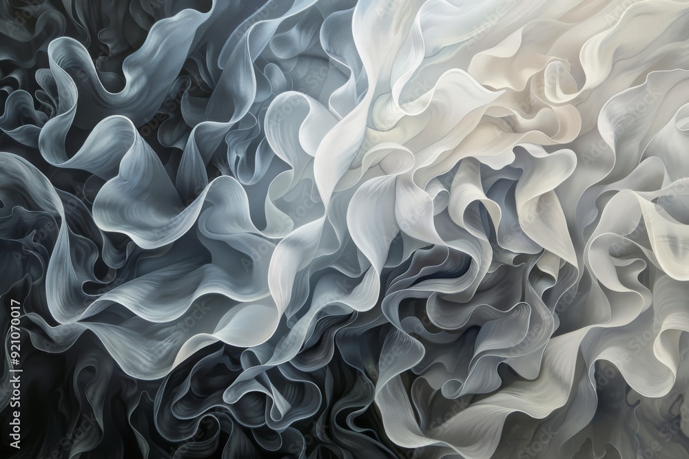 Poster a captivating painting illustrating a spiral pattern, enriched with a spectrum of colorful swirls th
