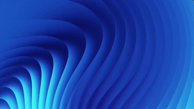 3d animation, abstract blue waves motion background seamless looping - Powered by Adobe
