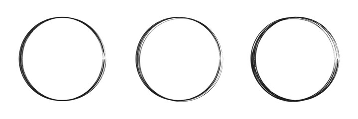 vector brush strokes circles of paint on white background. Ink hand drawn paint brush circle. Logo, label design element vector illustration. Black abstract&nbsp;circle.