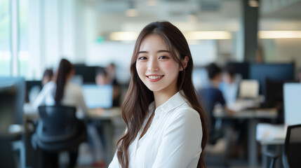 オフィスで働くキャリアウーマン・女性活躍のイメージ