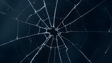 Obraz premium broken glass cracked