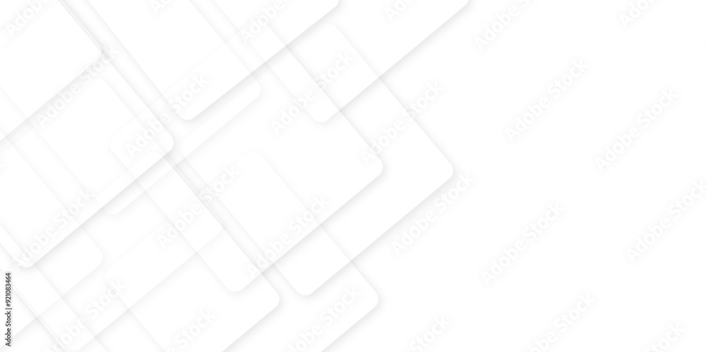 Poster abstract white and grey modern minimalistic pale geometric pattern background. square shapes in rand