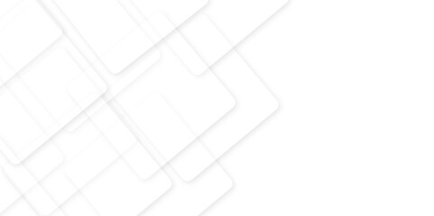 Abstract white and grey modern minimalistic pale geometric pattern background. square shapes in random geometric pattern background. business concept idea for poster, template on web, backdrop.