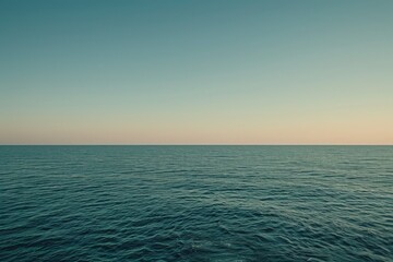 Obraz premium A subtle gradient that fades into the horizon, AI generated