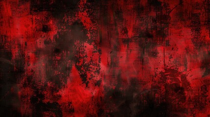 Black and red grunge texture. Scary red black scary background, abstract red background with black grunge background texture in modern art design layout, red paper texture grungy horror, generative ai
