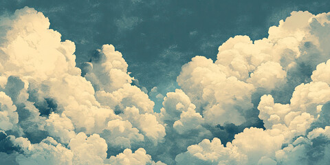 Clouds illustration background, artistic backgrounds art cloudy backdrop patterns, abstract cloud design, generated ai
