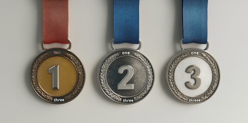 Gold, Silver and Bronze Medals