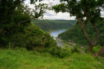 Der Rhein in den Nähe von Lorch.