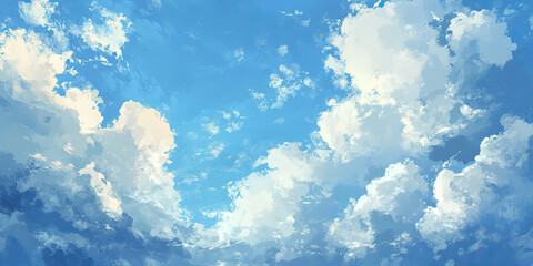 Fototapeta premium Clouds illustration background, artistic backgrounds art cloudy backdrop patterns, abstract cloud design, generated ai