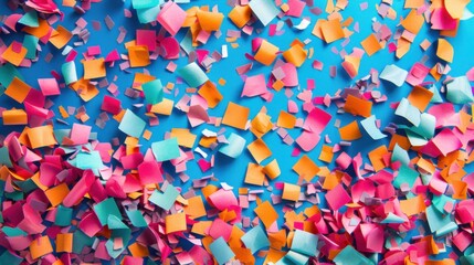 Vibrant Abstract Confetti in Multicolored Design