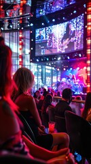 Naklejka premium Live Music Performance in a Modern Venue