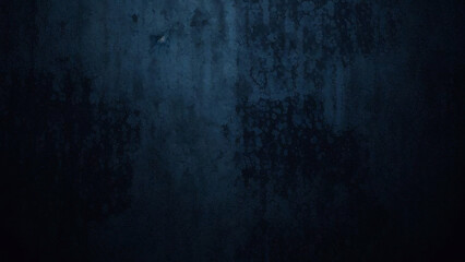 Obraz premium Moody, distressed, dark blue grunge background with subtle texture, imperfect scratches, and worn, vintage aesthetic, evoking feelings of mystery and urban rebellion.