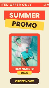 Limited Deal Sale Discount Social Story Vertical Template
