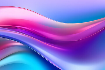 Naklejka premium Abstract backdrop with smooth flowing wave pattern in vibrant colors generated by artificial intelligence 