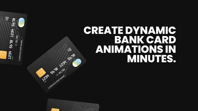 Finance Fintech Animated Credit Card Template