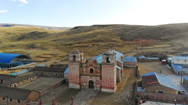 Church of Tisco, traditional town of the colca valley
