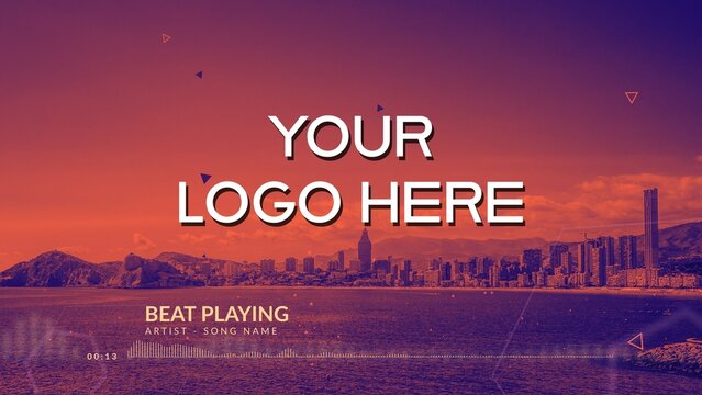 Modern Hexagon Audio Visualizer for Music