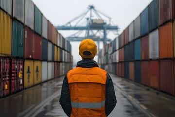 A freight forwarder at a customs checkpoint.