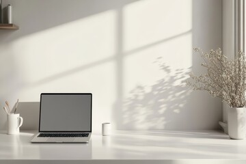 Fototapeta premium Clean Laptop Showcase