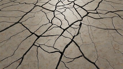 Obraz premium Cracks in the ground. Cracks in the ground. Abstract background.