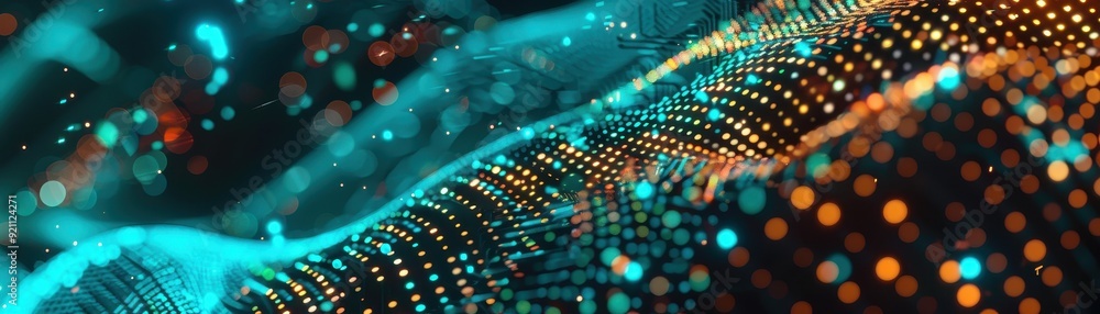 Poster abstract lights and patterns