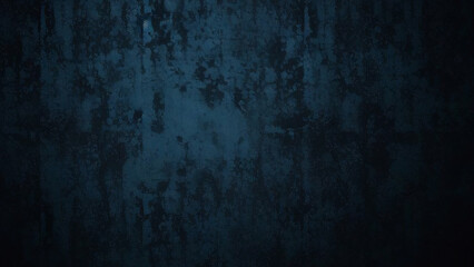 Fototapeta premium Dark blue grunge plaster texture background, symbolizing depth and resilience in artistic abstraction