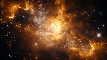 Naklejka premium Enigmatic Ethereal Glow in the Dark Universe