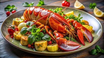 Top view table full of delicious food composition