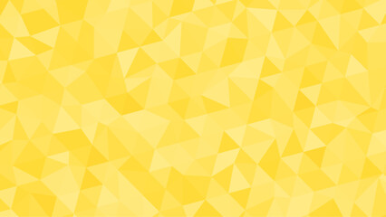 Abstract background of polygons on yellow background.