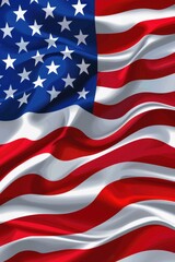 Waving American Flag