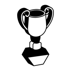 muscular title of honor vector icon design, token of recognition symbol, Expression of gratitude sign, distinctive insignia stock illustration, athletic skill Awards Trophy isometric concept