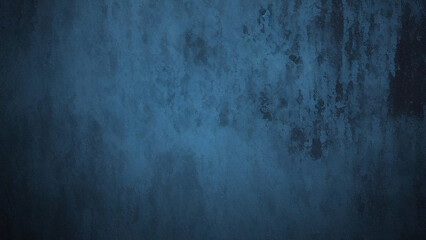 Fototapeta premium Dark blue grunge plaster texture background, symbolizing depth and resilience in artistic abstraction