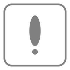 exclamation mark icon, warning danger icon sign