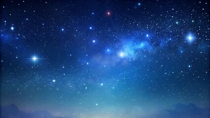 Fototapeta premium Starry night sky, Milky Way with sparkling stars over mountains