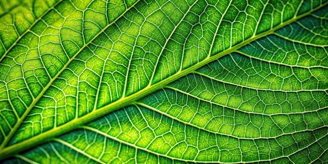 Fototapeta premium Close up detailed macro photograph of a vibrant green leaf, perfect for a natural background, green, leaf, macro, close up