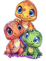cartoon dinosaur cute