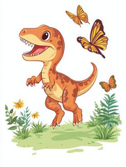 cartoon dinosaur cute