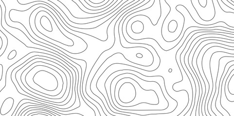 Fototapeta premium White wave paper curved reliefs abstract background,Topographic map patterns, topography line map.paper texture Imitation of a geographical map shades,
