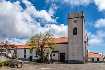 The atmosphere of the empty streets of Ponta do Pargo on the island of Madeira