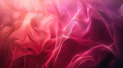 Fototapeta premium Vibrant Background with Pink and Red Waves Soft Blurred Abstract Scene in Gentle Light Background
