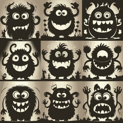 monster cartoons Art Design 