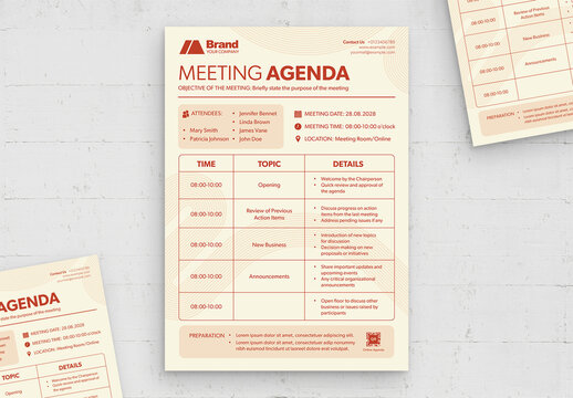 Meeting Agenda Template