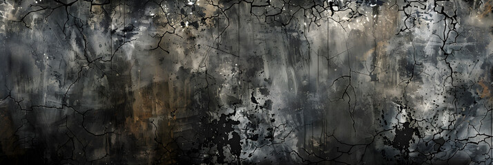 Urban Decay Grunge Pattern with Distressed Textures and Jagged Elements