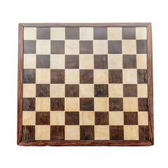 Chess board isolated on transparent or white background