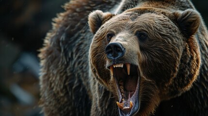 Grizzly Bear Roaring